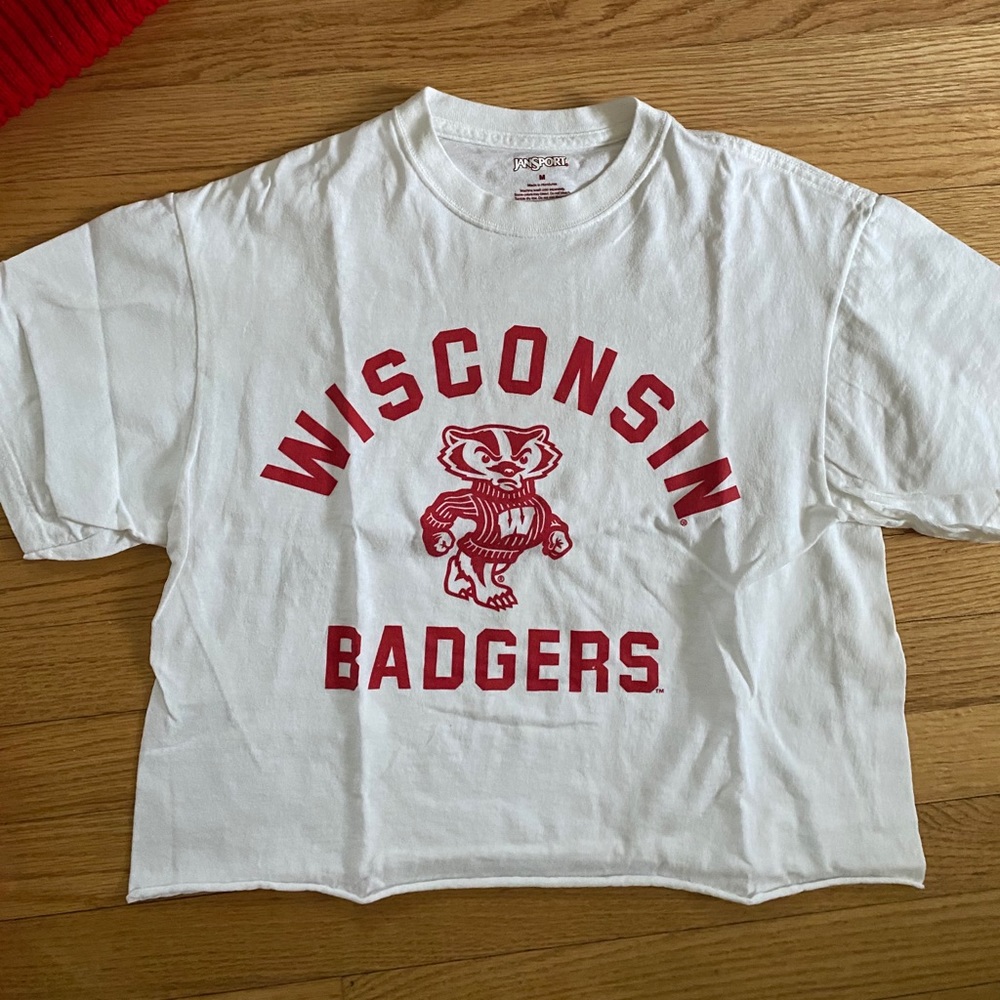 Cropped Wisconsin Badgers t-shirt